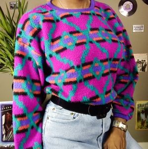 1990's Aztec Fleece Sweater